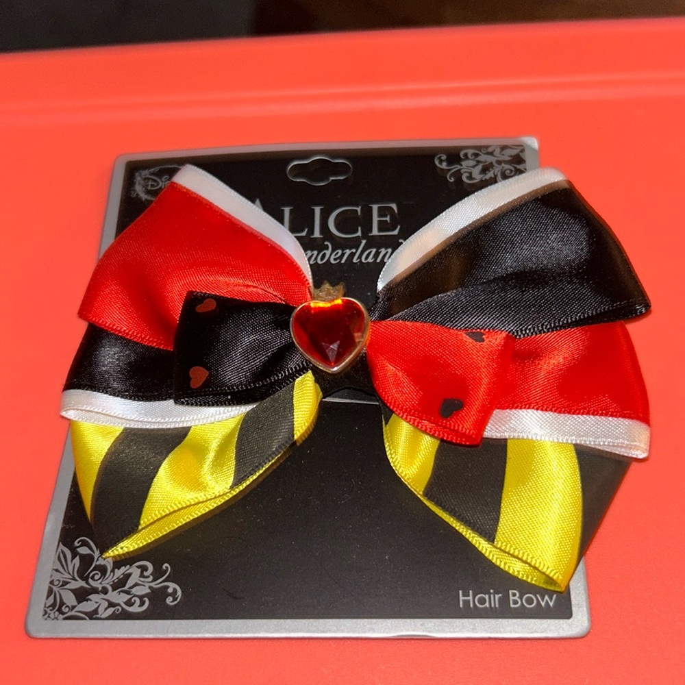 Alice In Wonderland Queen of Hearts Hair Bow